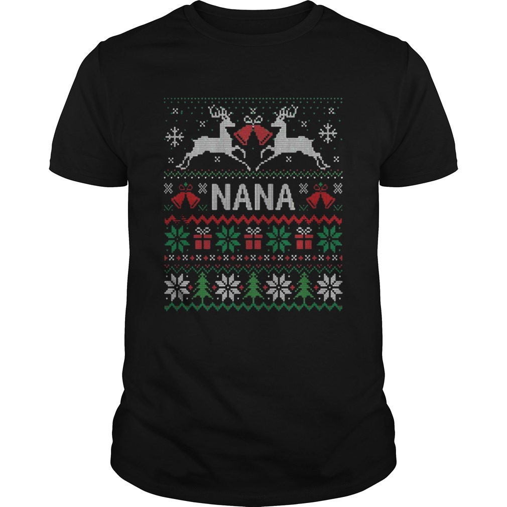 Nana Reindeer Ugly Merry Christmas Gift shirt Nana Reindeer Ugly Merry Christmas Gift shirt