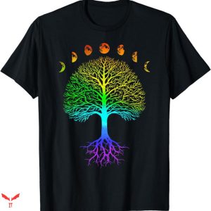 Neon Moon T-shirt Galaxy Tree