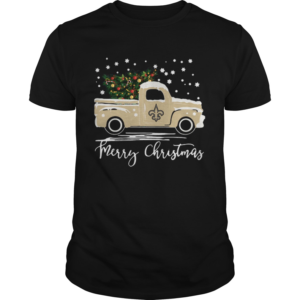 New Orleans Saints Truck Merry Christmas shirt New Orleans Saints Truck Merry Christmas shirt