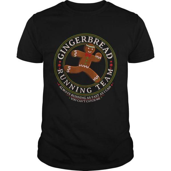 Nice Christmas Gingerbread Running Team shirt