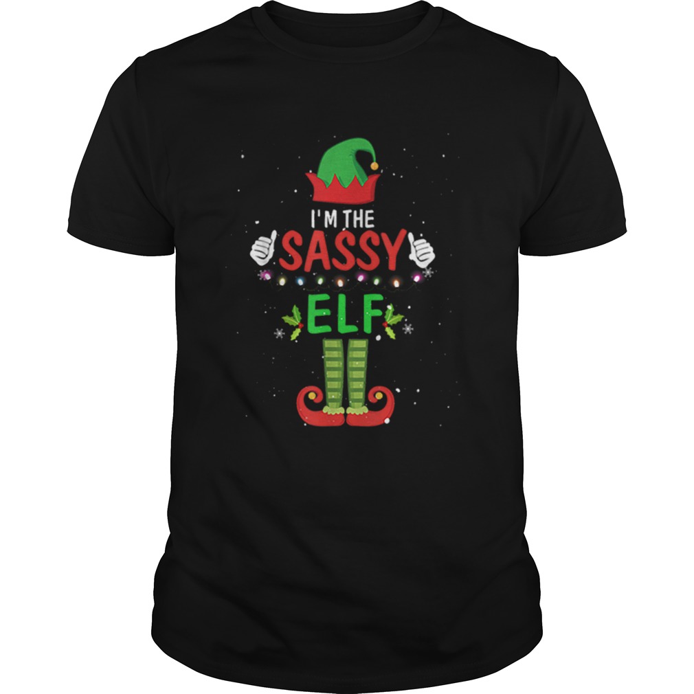 Nice Im The Sassy Elf Matching Family Group Christmas shirt Nice Im The Sassy Elf Matching Family Group Christmas shirt