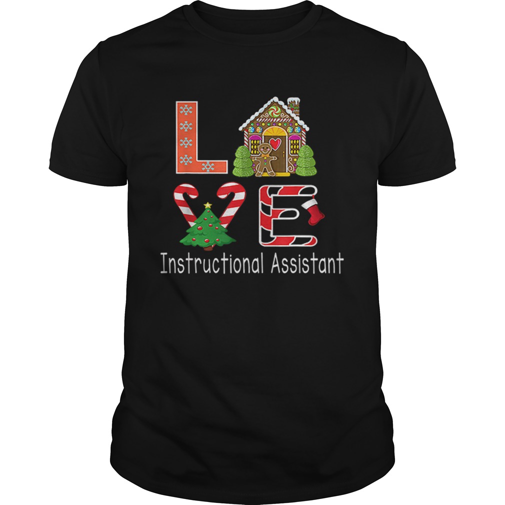 Nice Instructional Assistant Christmas Love shirt Nice Instructional Assistant Christmas Love shirt