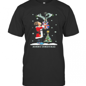 Noel Gallagher Playing Guitar Merry Christmas T-Shirt
