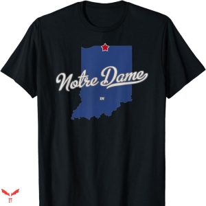Notre Dame Guiness T-shirt Map
