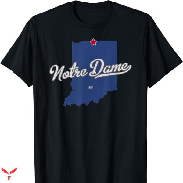 Notre Dame Guiness T-shirt Map