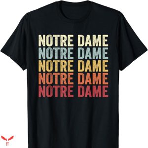 Notre Dame Guiness T-shirt Retro Style
