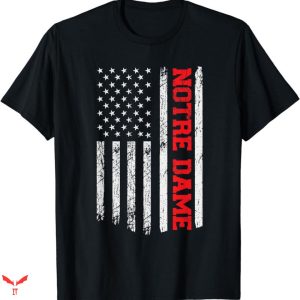 Notre Dame Guiness T-shirt USA Flag