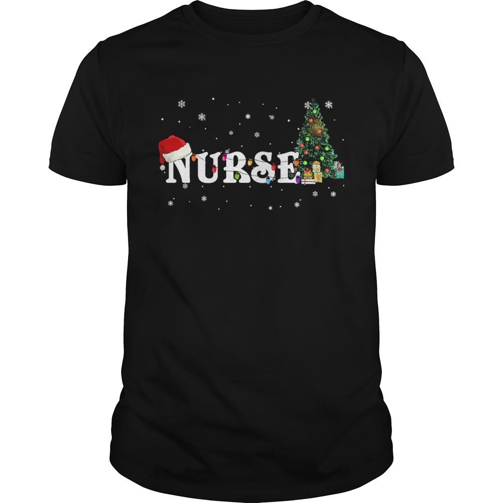 Nurse Christmas Santa Hat Holiday TShirt Nurse Christmas Santa Hat Holiday TShirt