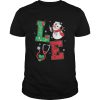 Nurse Snowman Love Christmas shirt