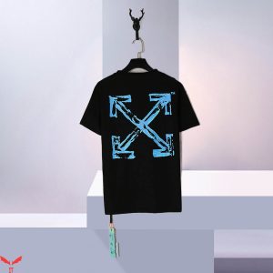 Off White T-Shirt Logo Vintage Minimalist Art Arrow