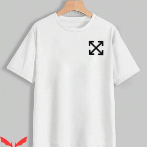 Off White T-Shirt Small Logo Vintage Minimalist Art
