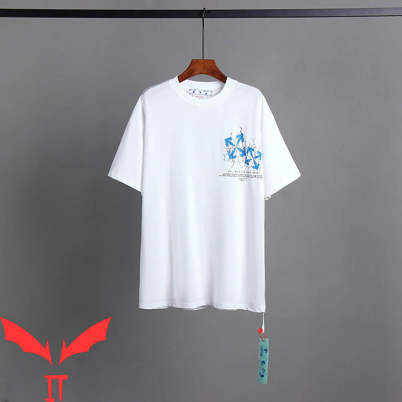 Off White T-Shirt Splash Arrow Classic Minimalist Art Off White T-Shirt Splash Arrow Classic Minimalist Art