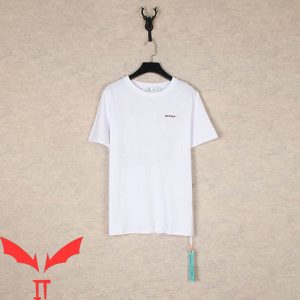 Off White T-Shirt Splash Arrow Classic Vintage Minimalist