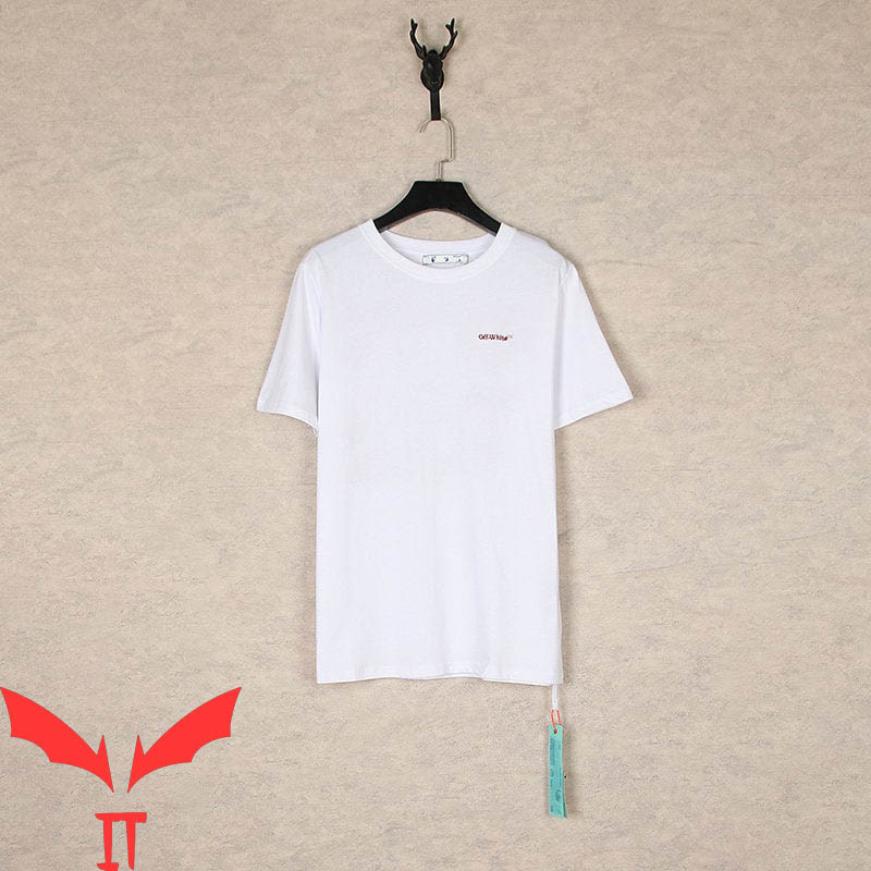 Off White T-Shirt Splash Arrow Classic Vintage Minimalist Off White T-Shirt Splash Arrow Classic Vintage Minimalist
