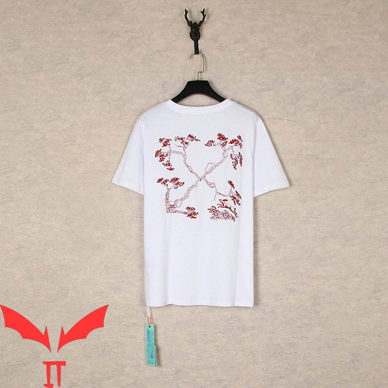 Off White T-Shirt Splash Arrow Classic Vintage Minimalist Off White T-Shirt Splash Arrow Classic Vintage Minimalist