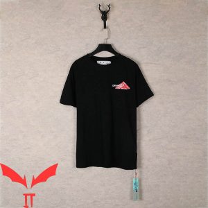 Off White T-Shirt Splash Arrow Vintage Minimalist Art Logo