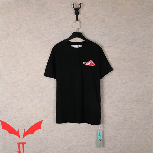 Off White T-Shirt Splash Arrow Vintage Minimalist Art Logo