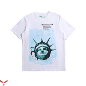 Off White T-Shirt Vintage Minimalist Art Arrow Trendy