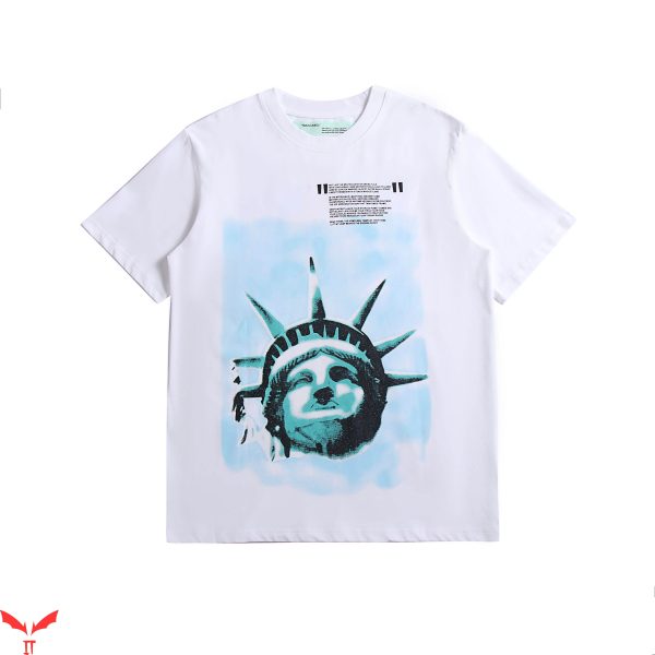 Off White T-Shirt Vintage Minimalist Art Arrow Trendy