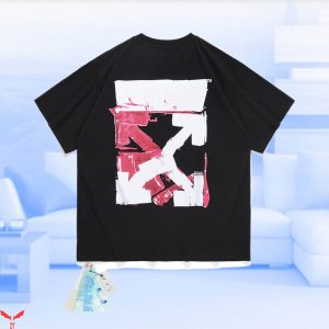 Off White T-Shirt Vintage Minimalist Art Classic Arrow