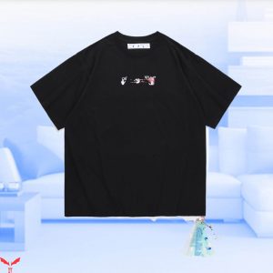 Off White T-Shirt Vintage Minimalist Art Classic Arrow