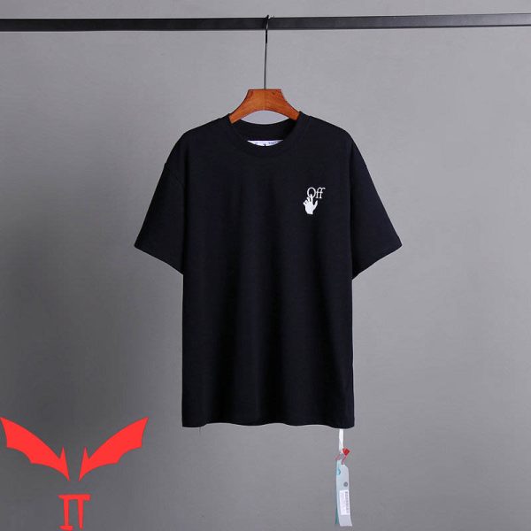 Off White T-Shirt Vintage Minimalist Art Cross Arrow