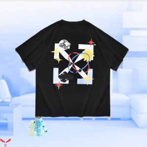Off White T-Shirt Vintage Minimalist Art Featuring Arrow