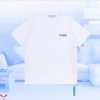 Off White T-Shirt Vintage Minimalist Art With Arrow