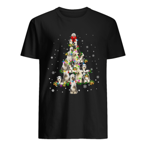 Old English Sheepdog Christmas Tree T-Shirt