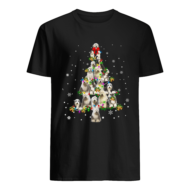 Old English Sheepdog Christmas Tree T-Shirt Old English Sheepdog Christmas Tree T-Shirt