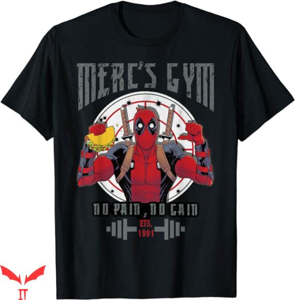 Only Gains T-Shirt Marvel Deadpool Tee Shirt WWE