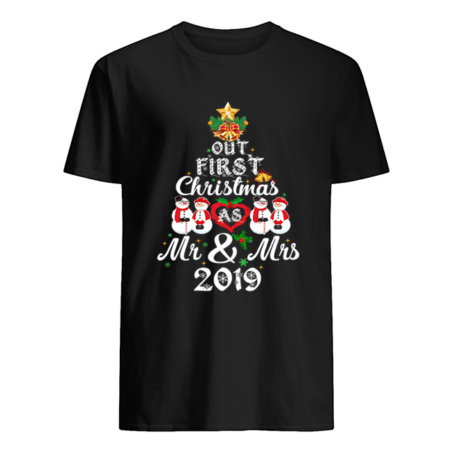 Our First Christmas As Mrs 2019 Newlywed Couple T-Shirt Our First Christmas As Mrs 2019 Newlywed Couple T-Shirt