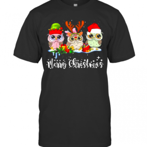 Owl Lover Christmas Gift Funny Owls Ugly Christmas T-Shirt
