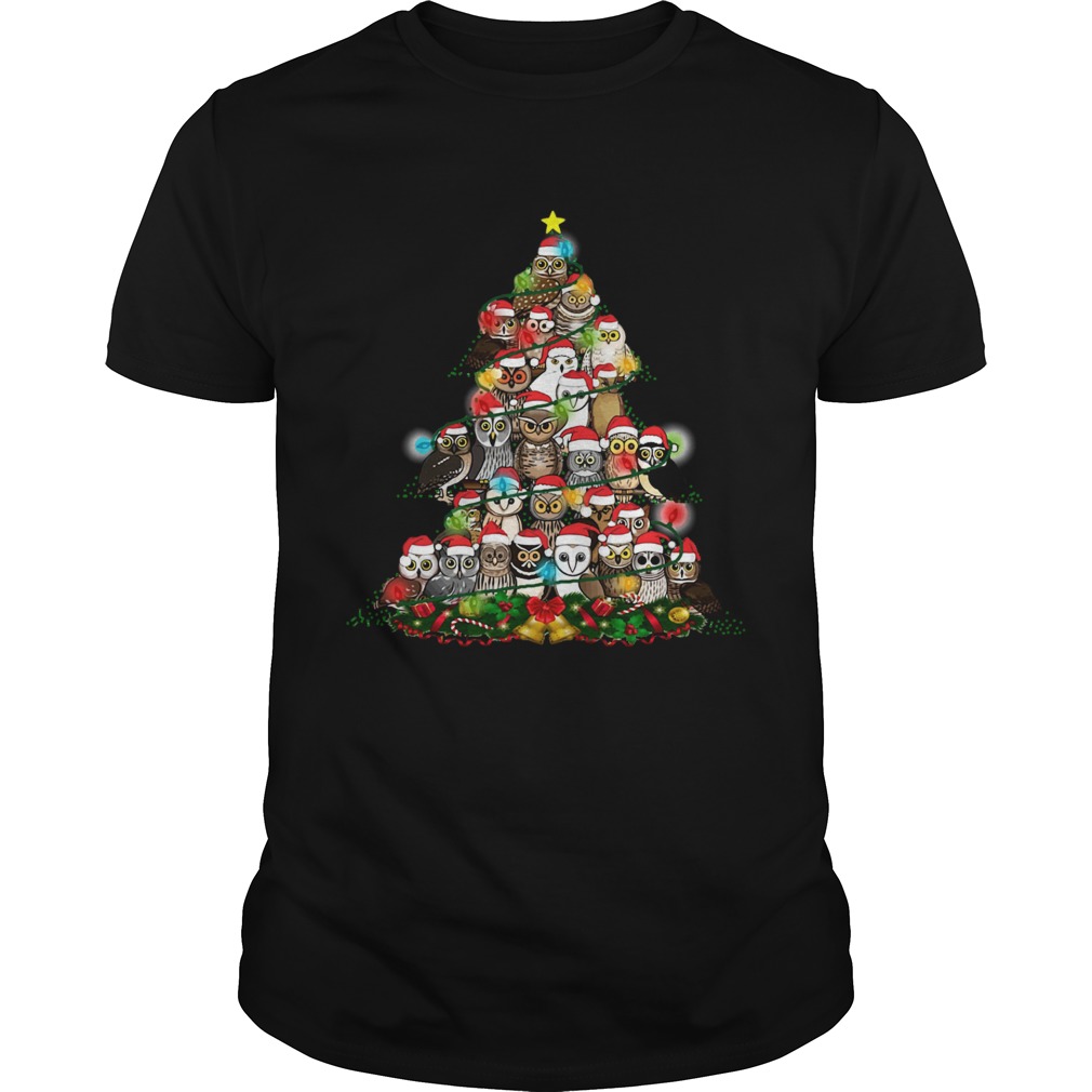 Owls Christmas Tree shirt Owls Christmas Tree shirt