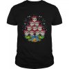 Owls Merry Christmas Tree Animal shirt