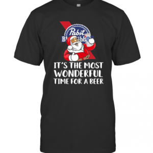 Pabst Blue Ribbon Its The Most Wonderful Time For A Beer T-Shirt