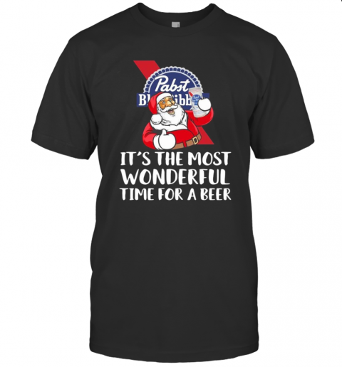 Pabst Blue Ribbon Its The Most Wonderful Time For A Beer T-Shirt Pabst Blue Ribbon Its The Most Wonderful Time For A Beer T-Shirt