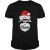 Papa Claus Christmas lights shirt