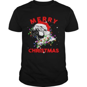 Parrot Santa lights Merry Christmas shirt