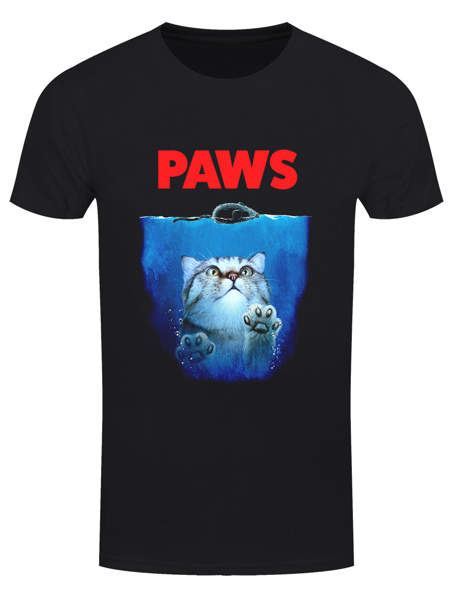 Paws Men's Black T-Shirt Paws Men's Black T-Shirt