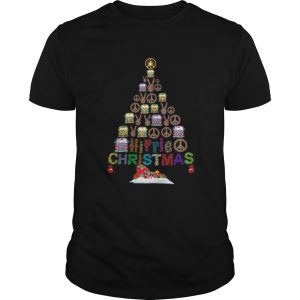 Peace Hippie Bus Christmas Tree shirt