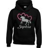 Personalised Horsey and Heart Hoodie