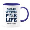 Personalized Dallas Cowboys Coffee Mug For Life