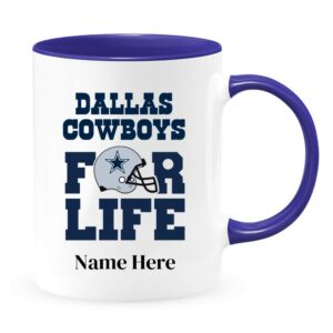 Personalized Dallas Cowboys Coffee Mug For Life