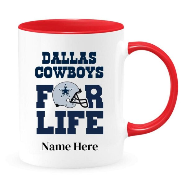 Personalized Dallas Cowboys Coffee Mug For Life