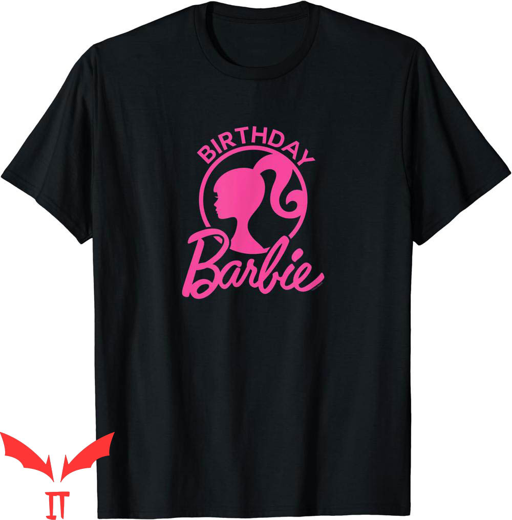 Pink Barbie T-Shirt Birthday Logo Cartoon Y2K Corlorful Pink Barbie T-Shirt Birthday Logo Cartoon Y2K Corlorful