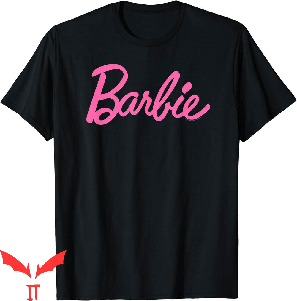 Pink Barbie T-Shirt Classic Logo Cartoon Y2K Corlorful Pink Barbie T-Shirt Classic Logo Cartoon Y2K Corlorful