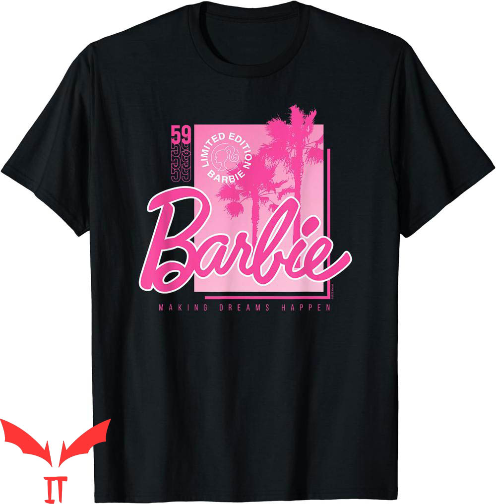 Pink Barbie T-Shirt Core Cartoon Y2K Corlorful Movie Pink Barbie T-Shirt Core Cartoon Y2K Corlorful Movie