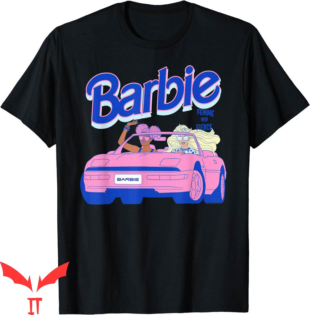 Pink Barbie T-Shirt Femme And Fierce Cartoon Y2K Corlorful Pink Barbie T-Shirt Femme And Fierce Cartoon Y2K Corlorful
