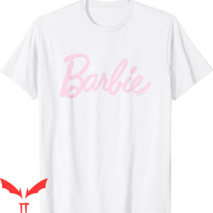 Pink Barbie T-Shirt Light Logo Cartoon Y2K Corlorful